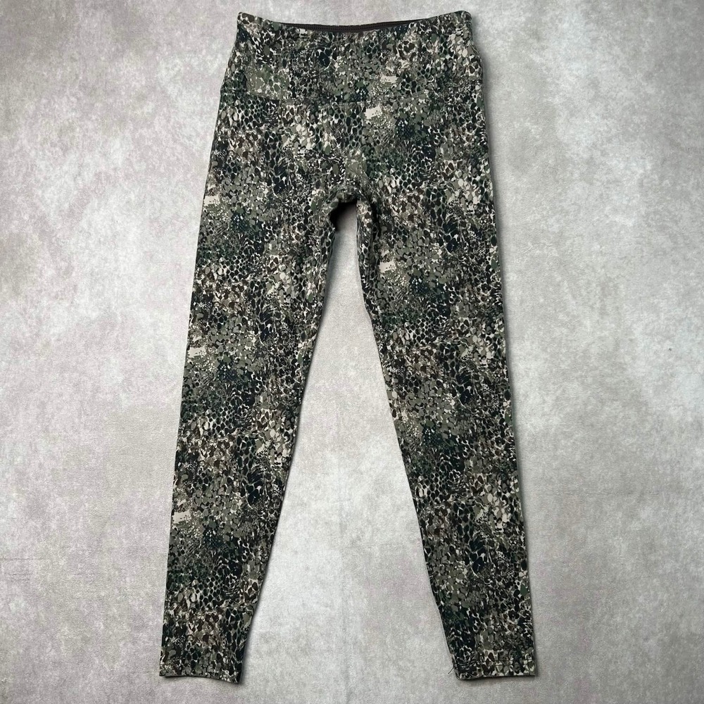 Intro Love The Fit Womens Petite S Snakeskin Tummy Control Leggings Olive Green